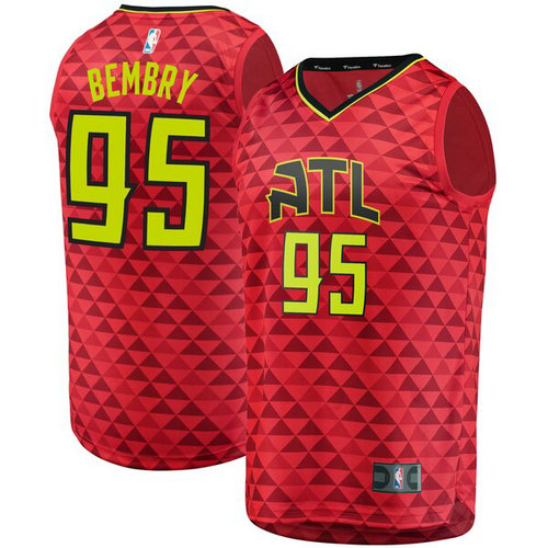 maglia DeAndre Bembry 95 atlanta hawks 2019 rosso