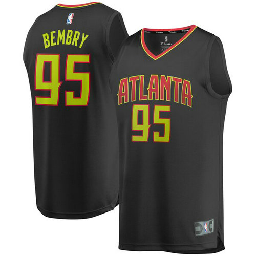 maglia DeAndre Bembry 95 atlanta hawks nero