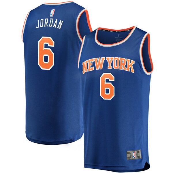 maglia DeAndre Jordan 6 2019-2020 new york knicks blu