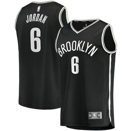 maglia DeAndre Jordan 6 2019 brooklyn nets nero