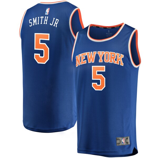 maglia dennis smith jr 5 2020 new york knicks blu