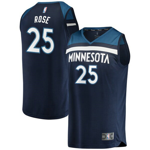 maglietta Derrick Rose 25 minnesota timberwolves 2019 navy