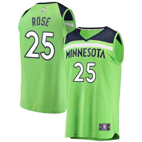 maglietta Derrick Rose 25 minnesota timberwolves 2019 verde