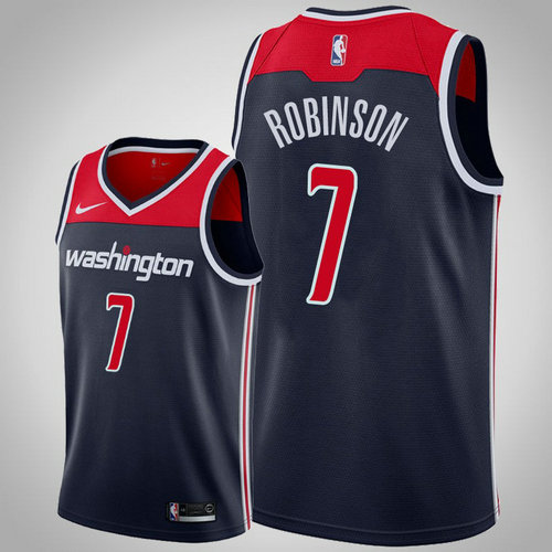 maglia nba Devin Robinson 7 2018-2019 washington wizards navy