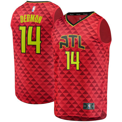 maglia nba Dewayne Dedmon 14 2018-2019 atlanta hawks rosso