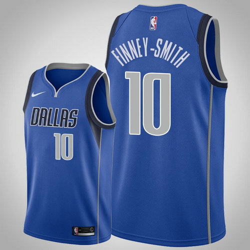 maglia Dorian Finney Smith 10 2018-2019 dallas mavericks blu