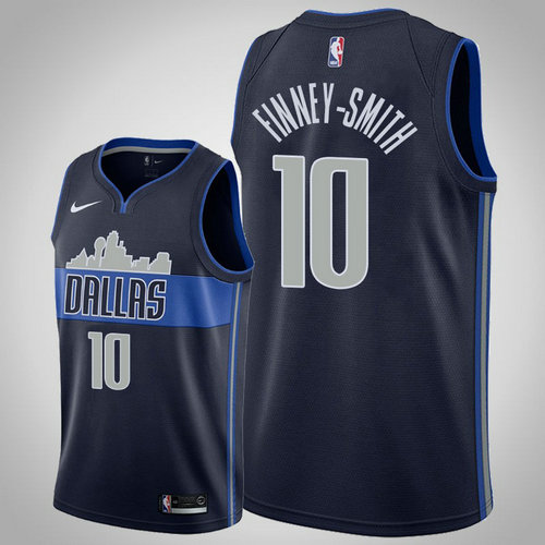 maglia Dorian Finney Smith 10 2018-2019 dallas mavericks navy