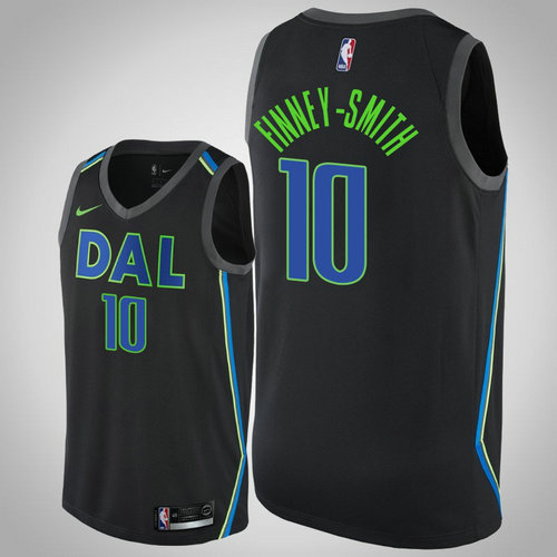 maglia Dorian Finney Smith 10 2018-2019 dallas mavericks nero