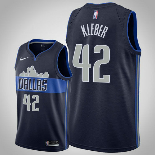 maglia Dorian Maxi Kleber 42 2018-2019 dallas mavericks navy