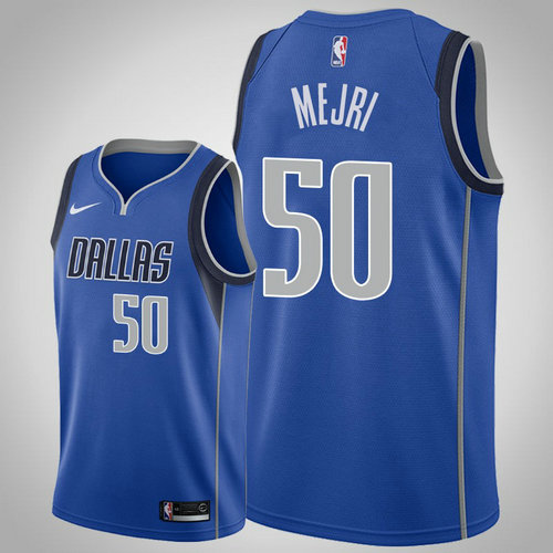 maglia Dorian Salah Mejri 50 2018-2019 dallas mavericks blu