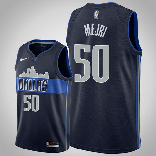 maglia Dorian Salah Mejri 50 2018-2019 dallas mavericks navy