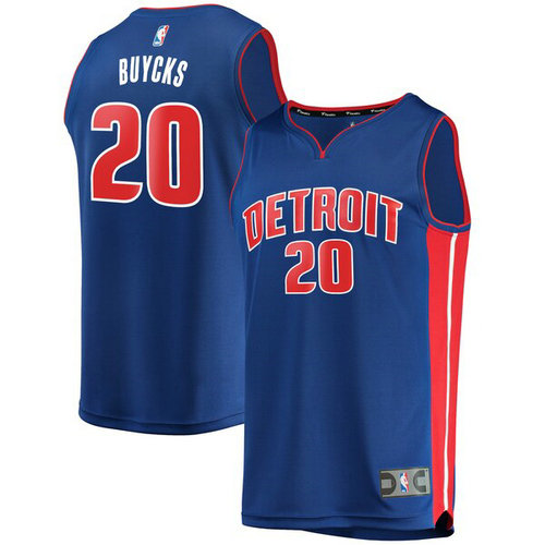 maglia Dwight Buycks 20 2019 detroit pistons blu