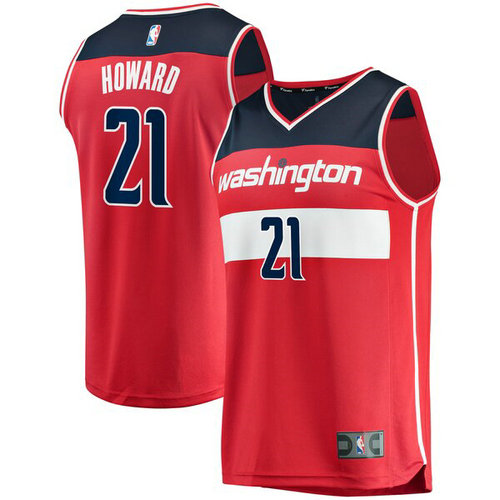 canotta Dwight Howard 21 2019 Washington Wizards rosso