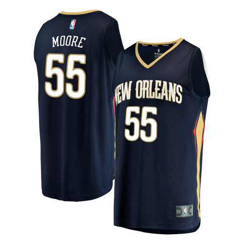 maglia E'Twaun Moore 55 2018 new orleans pelicans navy