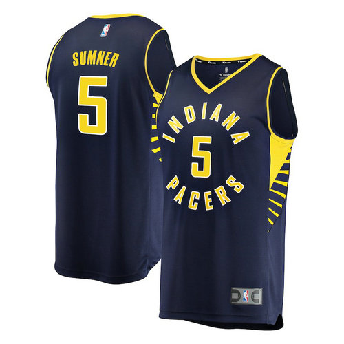 maglia Edmond Sumner 5 2018-2019 indiana pacers navy