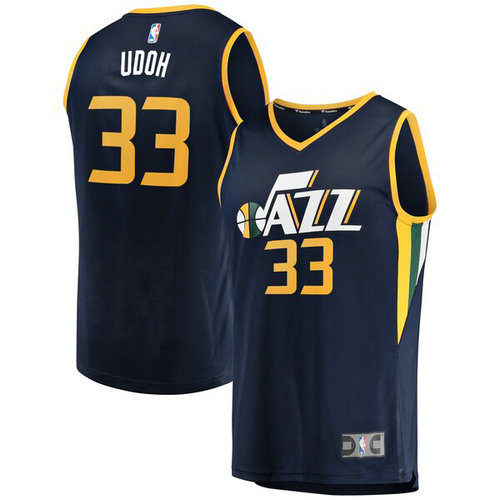 canotta Ekpe Udoh 33 2019 utah jazz navy