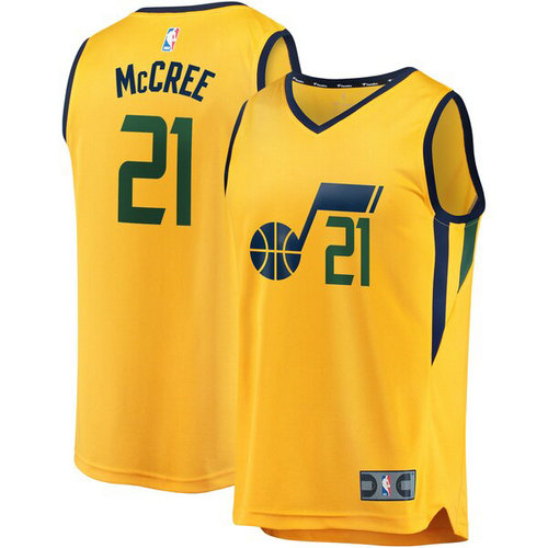 canotta Erik McCree 21 2019 utah jazz giallo