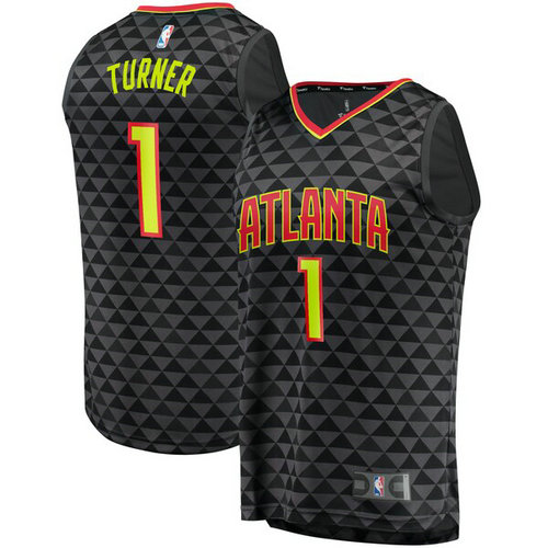 canotta basket Evan Turner 1 2019 atlanta hawks nero