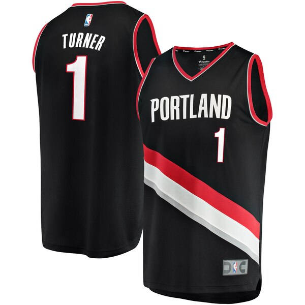 maglia evan turner 1 2020 portland trail blazers nero