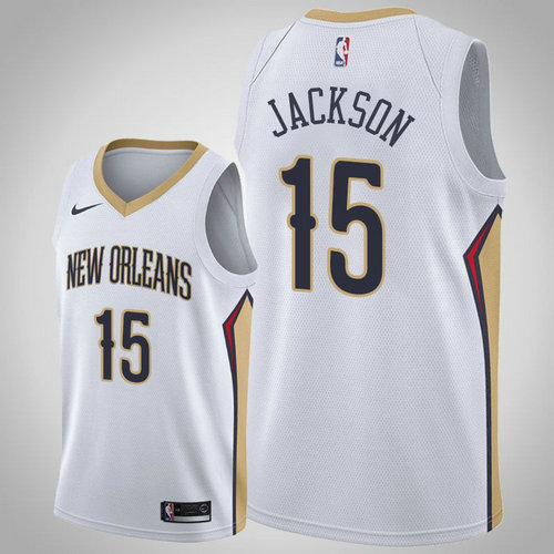 maglia Frank Jackson 15 2018-2019 new orleans pelicans bianca