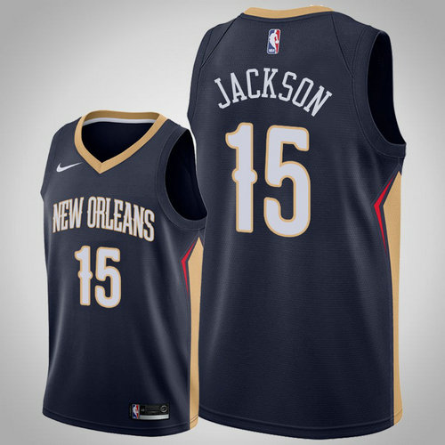 maglia Frank Jackson 15 2018-2019 new orleans pelicans navy