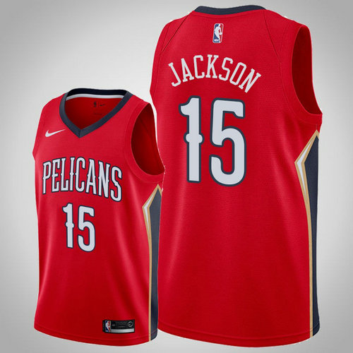 maglia Frank Jackson 15 2018-2019 new orleans pelicans rosso