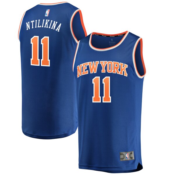 maglia frank ntilikina 11 2020 new york knicks blu