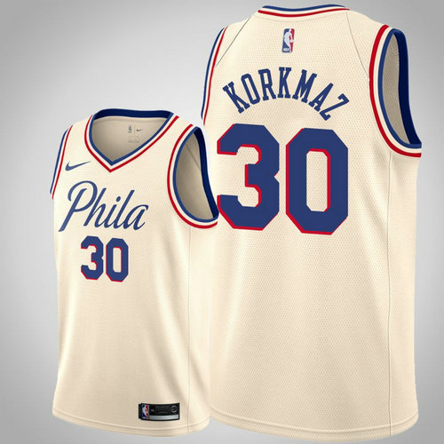 maglia Furkan Korkmaz 30 2018-2019 philadelphia 76ers giallo