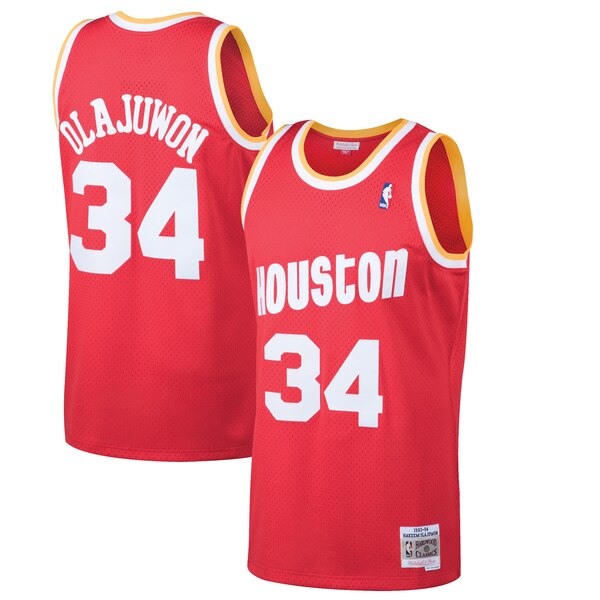 maglia Hakeem Olajuwon 34 2020 houston rockets rosso