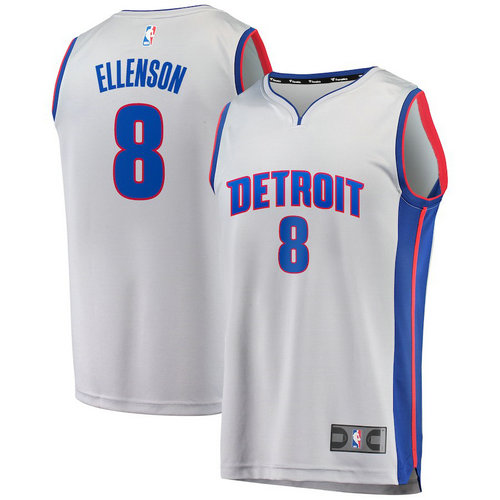 maglia basket Henry Ellenson 8 2018-2019 detroit pistons grigio