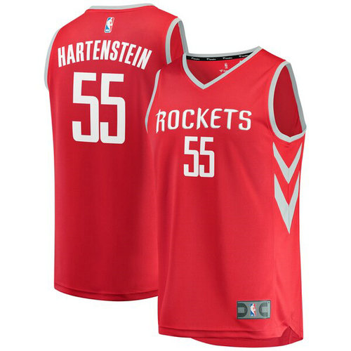 maglia Isaiah Hartenstein 55 2019 houston rockets rosso