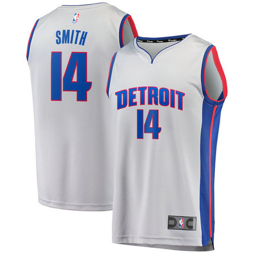 maglia basket Ish Smith 14 2018-2019 detroit pistons grigio