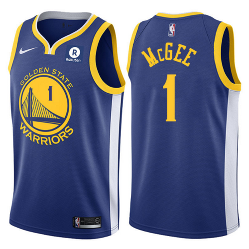 maglia JaVale McGee1 2017-2018 golden state warriors blu