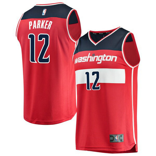 canotta Jabari Parker 12 2019 Washington Wizards rosso