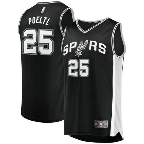 canotta Jakob Poeltl 25 2019 San Antonio Spurs nero