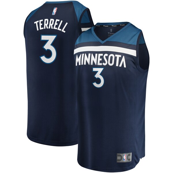 maglia Jared Terrell 3 2020 minnesota timberwolves navy