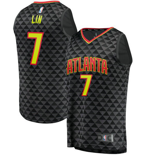 canotta basket Jeremy Lin 7 2019 atlanta hawks nero