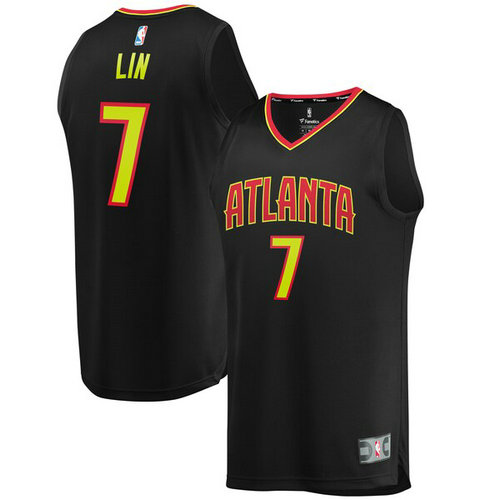 canotta basket Jeremy Lin 7 atlanta hawks nero