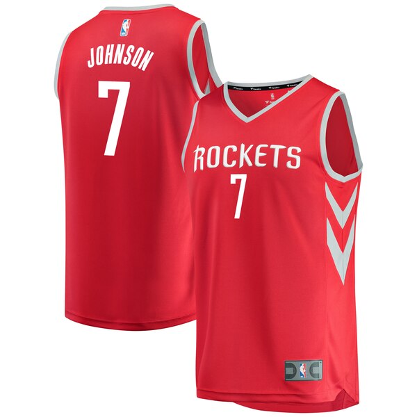 maglia Joe Johnson 7 2020 houston rockets rosso