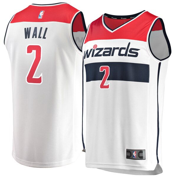 maglia nba john wall 2 2019-2020 washington wizards bianca