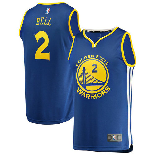 maglia Jordan Bell 2 2018-2019 golden state warriors blu