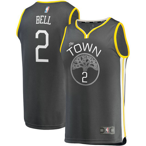 maglia Jordan Bell 2 2018-2019 golden state warriors nero