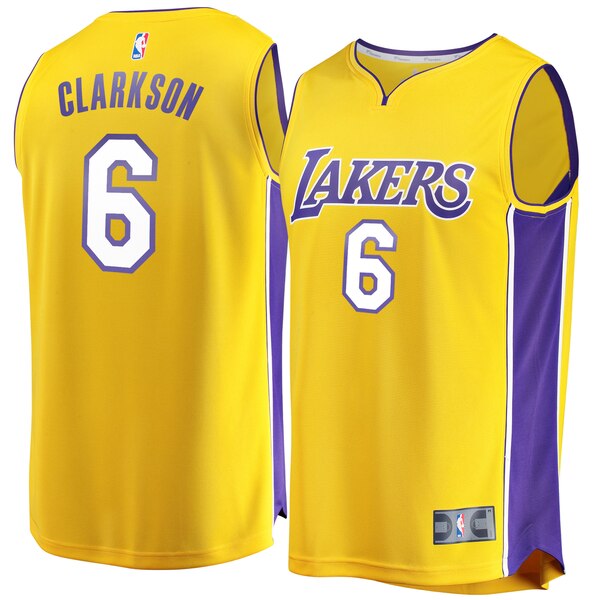 canotta Jordan Clarkson 6 2020 los angeles lakers giallo