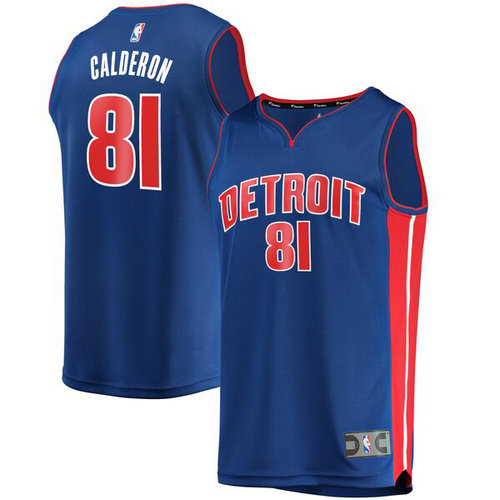 maglia Jose Calderon 80 2019 detroit pistons blu