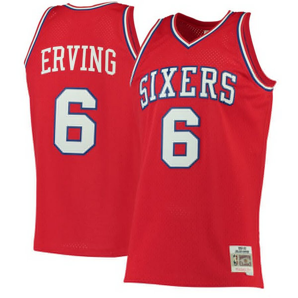 canotta Julius Erving 6 philadelphia 76ers 2019 rosso