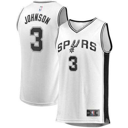 canotta Keldon Johnson 3 2019 San Antonio Spurs bianca