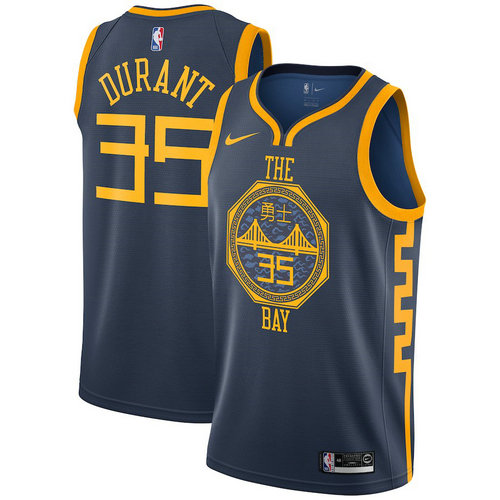 maglia kevin durant 35 2018-2019 golden state warriors nero