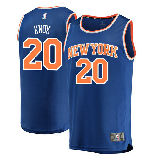 maglie Kevin Knox 20 2019 new york knicks blu