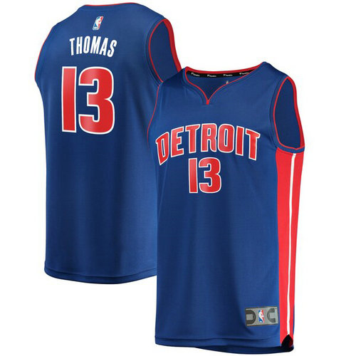 maglia Khyri Thomas 13 2019 detroit pistons blu