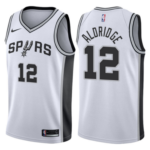 maglia nba LaMarcus Aldridge 12 2017-2018 san antonio spurs bianca